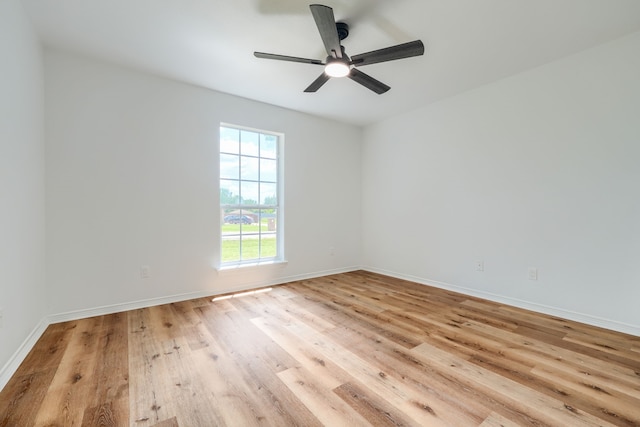 123 Rolling Spring Dr, Aledo, TX 76008 - unfurnished room with light wood-style flooring and a ceiling fan