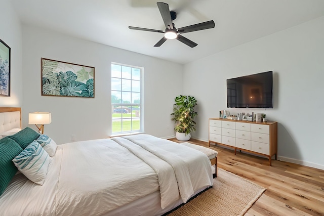 123 Rolling Spring Dr, Aledo, TX 76008 - bedroom featuring wood finished floors and ceiling fan