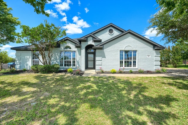 123 Rolling Spring Dr, Aledo, TX 76008 - single story home with a front lawn and brick siding
