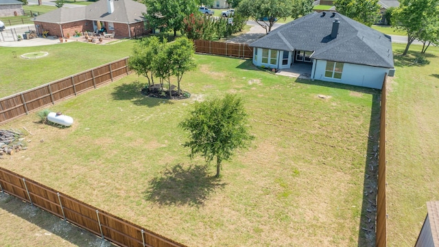 123 Rolling Spring Dr, Aledo, TX 76008 - fenced backyard with a patio