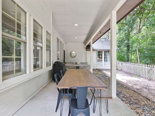915 Slippery Elm Dr, Ovilla, TX 75154 - view of patio featuring outdoor dining space and grilling area