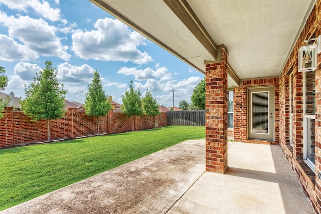 1017 Nickerson Ln, Plano, TX 75094 - fenced backyard with a patio area