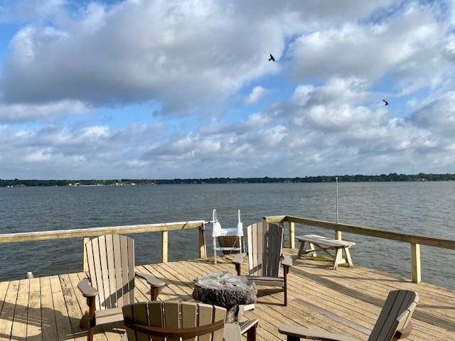 136 Cherokee Ln, Payne Springs, TX 75156 - dock area with a water view