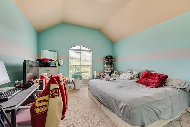 461 Running Water Trl, Fort Worth, TX 76131 - carpeted bedroom with lofted ceiling