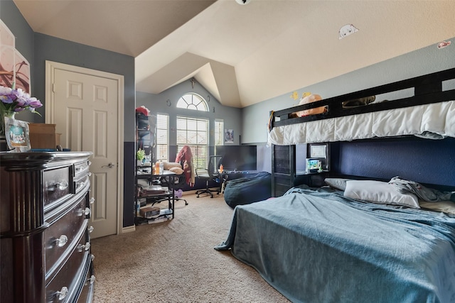 461 Running Water Trl, Fort Worth, TX 76131 - carpeted bedroom with lofted ceiling