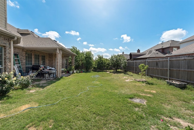 461 Running Water Trl, Fort Worth, TX 76131 - fenced backyard with a patio area