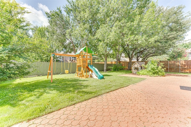 4508 Crystal Mountain Dr, Richardson, TX 75082 - view of jungle gym featuring a fenced backyard