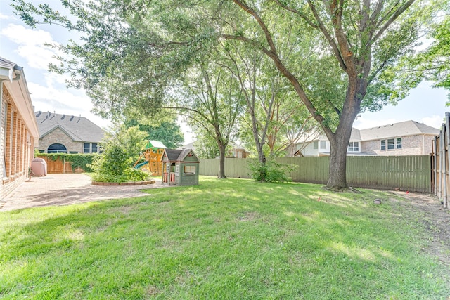 4508 Crystal Mountain Dr, Richardson, TX 75082 - fenced backyard with a playground