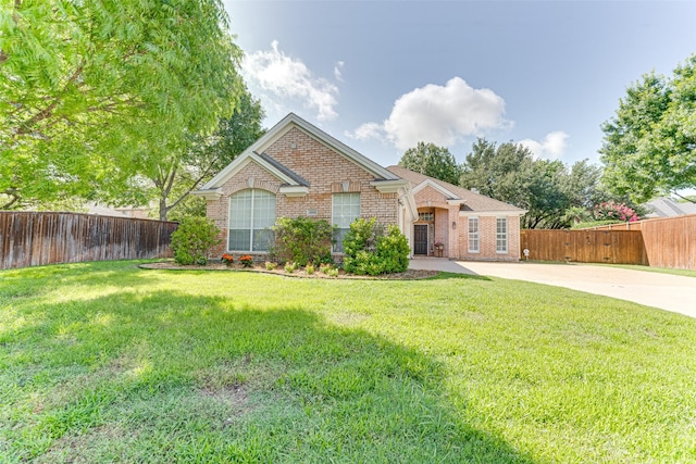 4508 Crystal Mountain Dr, Richardson, TX 75082 - view of front of house featuring brick siding and driveway
