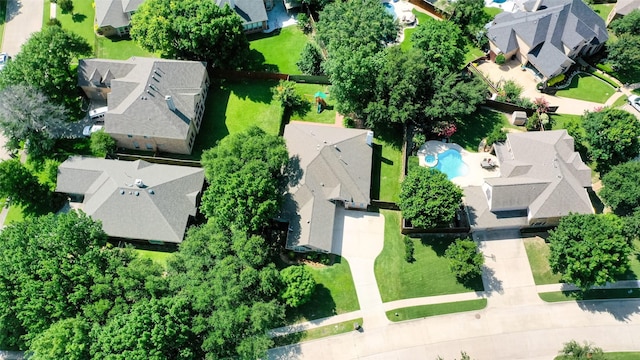 4508 Crystal Mountain Dr, Richardson, TX 75082 - aerial view of residential area with a pool