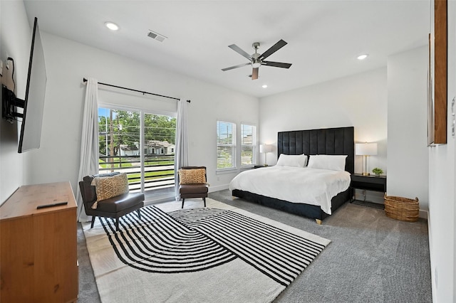 1338 E Kiest Blvd, Dallas, TX 75216 - bedroom featuring recessed lighting and ceiling fan