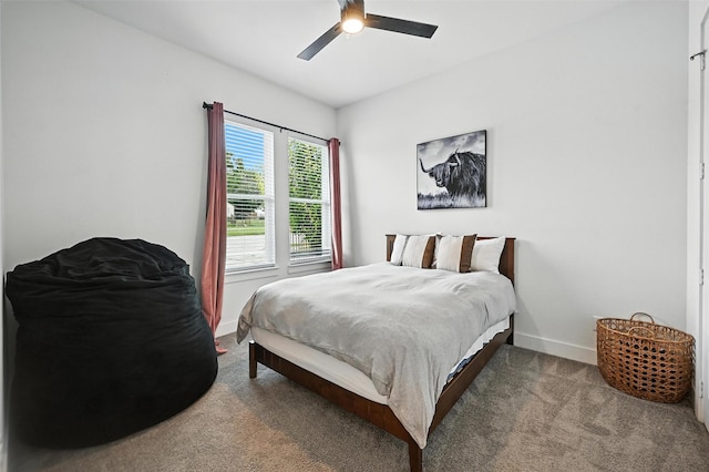 1338 E Kiest Blvd, Dallas, TX 75216 - bedroom with carpet flooring and a ceiling fan