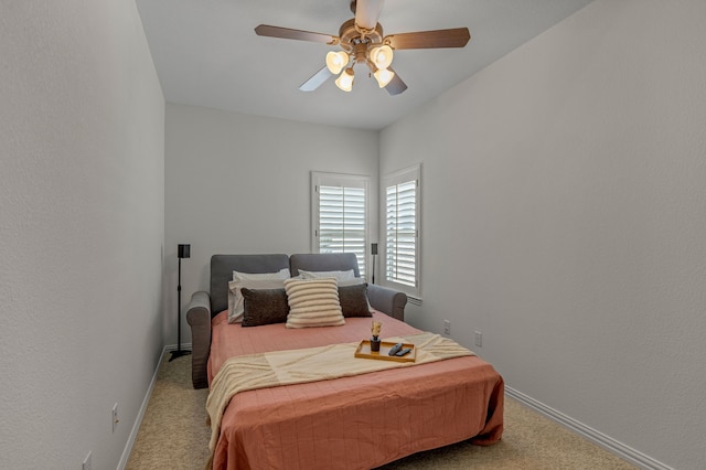 2248 Forest Hollow Park, Dallas, TX 75228 - carpeted bedroom with ceiling fan and a textured wall