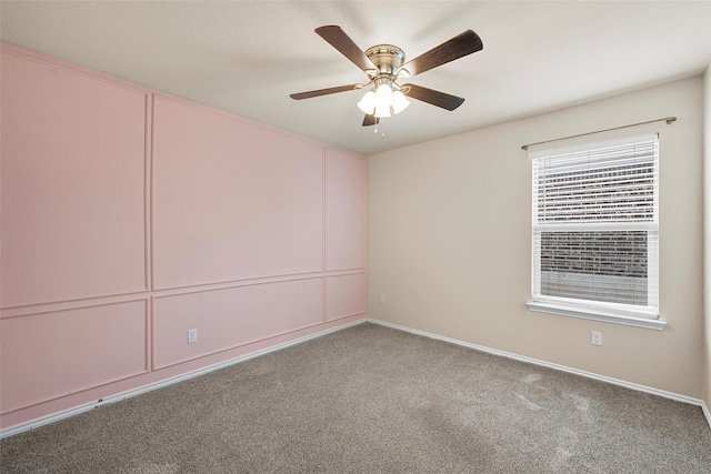 3217 Beutel Rd, Lorena, TX 76655 - carpeted empty room with a ceiling fan and baseboards