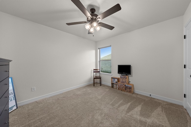 6105 Parma Ln, Temple, TX 76502 - unfurnished room with carpet and a ceiling fan