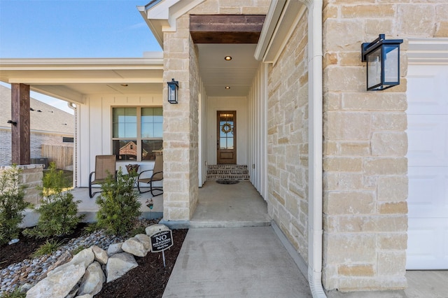 6105 Parma Ln, Temple, TX 76502 - property entrance featuring a porch and stone siding