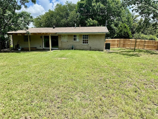 3633 Flamingo Way, Mesquite, TX 75150 - rear view of property with brick siding
