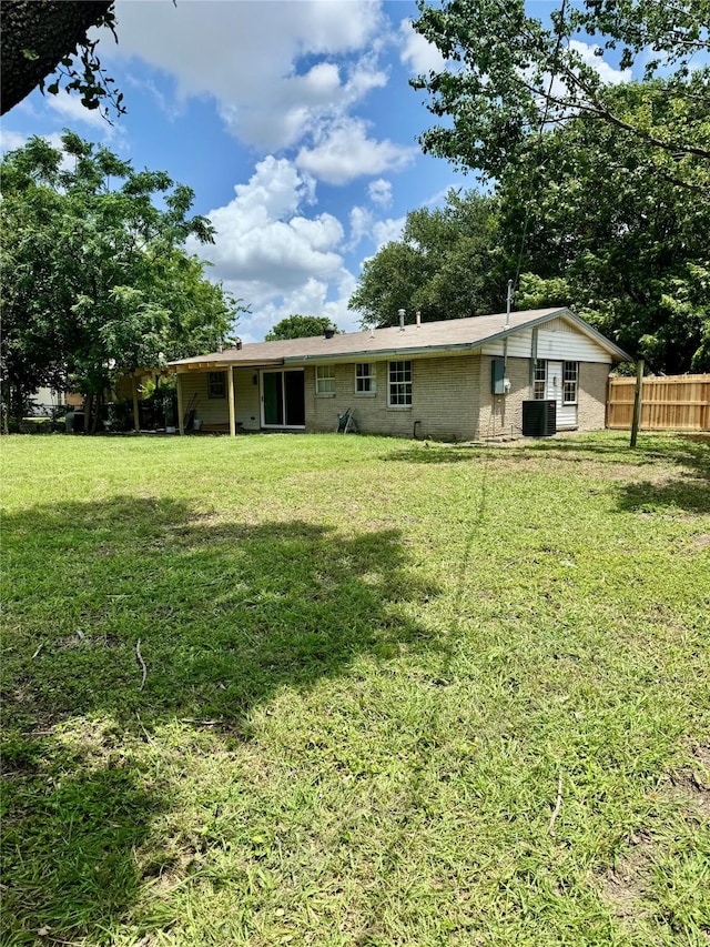 3633 Flamingo Way, Mesquite, TX 75150 - back of property featuring brick siding