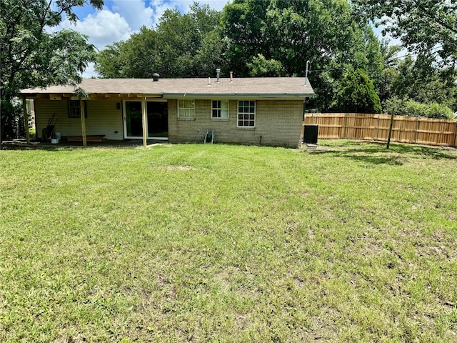 3633 Flamingo Way, Mesquite, TX 75150 - rear view of property with brick siding