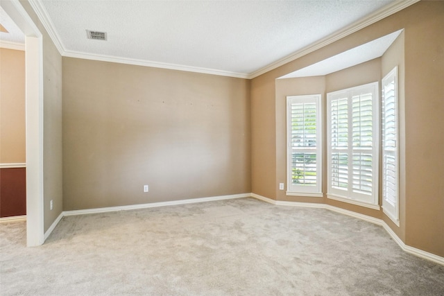 448 Shade Tree Cir, Hurst, TX 76054 - spare room featuring ornamental molding and carpet