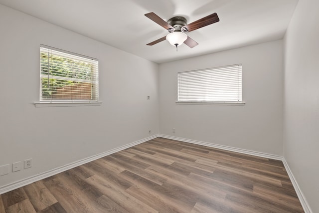 1814 Mary Dr, Euless, TX 76040 - unfurnished room with wood finished floors and a ceiling fan