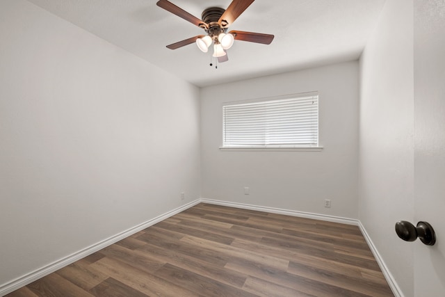 1814 Mary Dr, Euless, TX 76040 - spare room with a ceiling fan and dark wood finished floors
