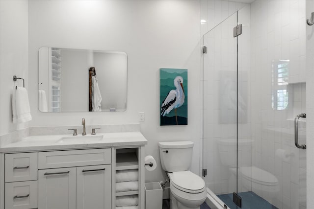 548 Winding Ln, Mount Vernon, TX 75457 - bathroom with vanity and a stall shower