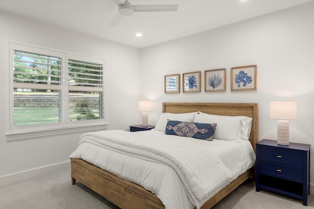 548 Winding Ln, Mount Vernon, TX 75457 - carpeted bedroom featuring recessed lighting and ceiling fan