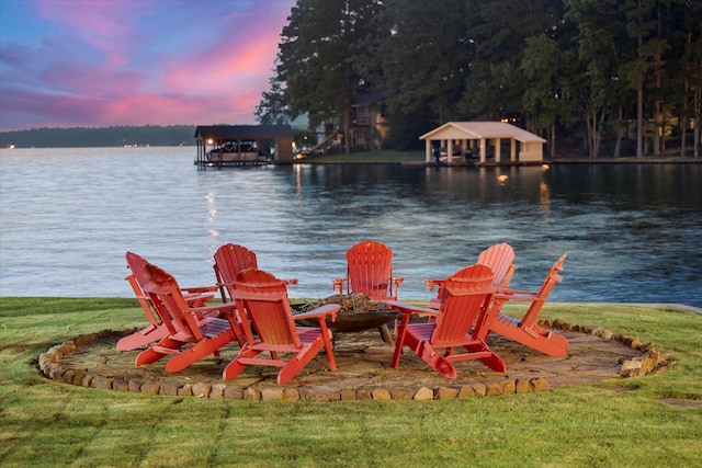 548 Winding Ln, Mount Vernon, TX 75457 - dock area with a water view
