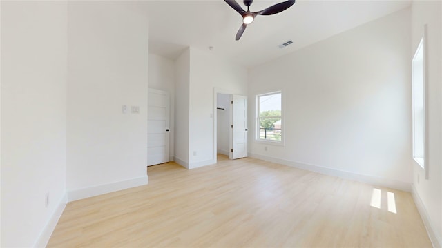 108 Frierson St, Waxahachie, TX 75165 - unfurnished bedroom featuring light wood-type flooring and ceiling fan