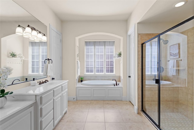 931 N Birdsong Dr, Allen, TX 75013 - full bathroom with a bath, plenty of natural light, and a stall shower