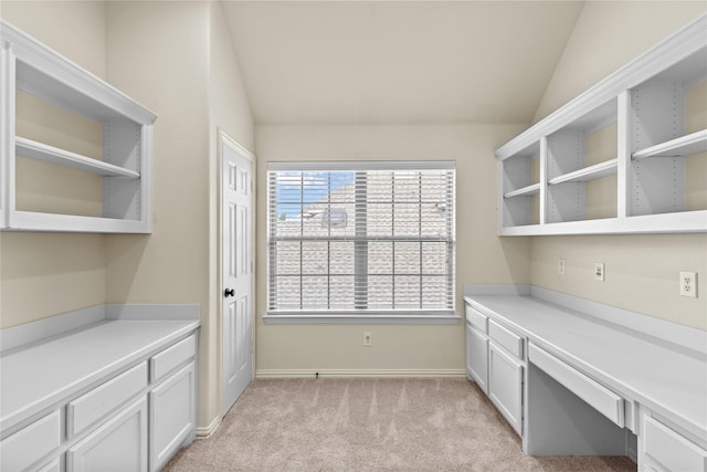 931 N Birdsong Dr, Allen, TX 75013 - unfurnished office with vaulted ceiling and light carpet