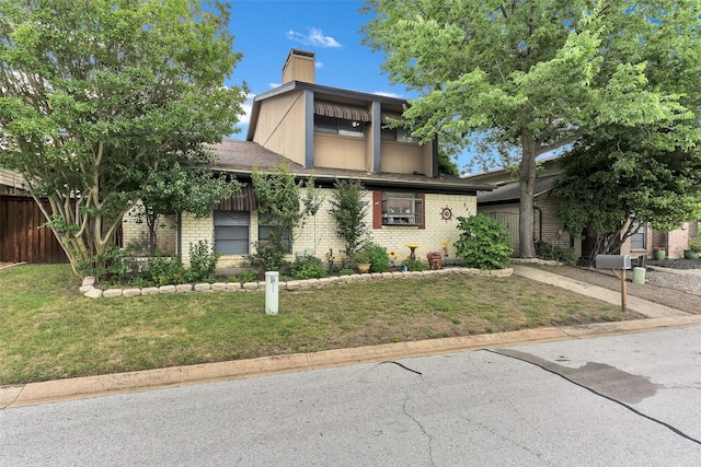 9424 Mountain Lk, Fort Worth, TX 76179 - view of front of property with brick siding and a chimney