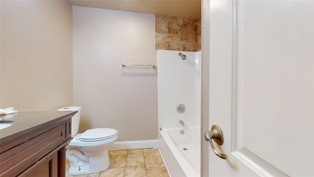 615 Royal Crest Dr, Mesquite, TX 75149 - bathroom with vanity, tile patterned floors, and tub / shower combination
