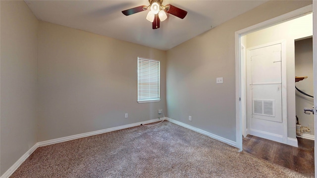 615 Royal Crest Dr, Mesquite, TX 75149 - empty room featuring carpet flooring and a ceiling fan