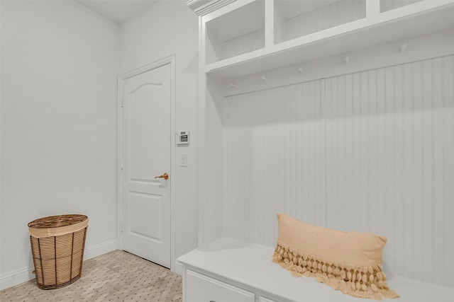 7432 Wispy Willow Ln, Little Elm, TX 76227 - mudroom featuring light floors and baseboards