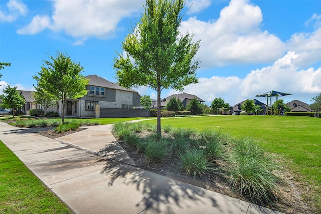 7432 Wispy Willow Ln, Little Elm, TX 76227 - view of community featuring a residential view and a lawn