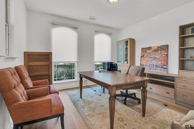 7432 Wispy Willow Ln, Little Elm, TX 76227 - office with wood finished floors