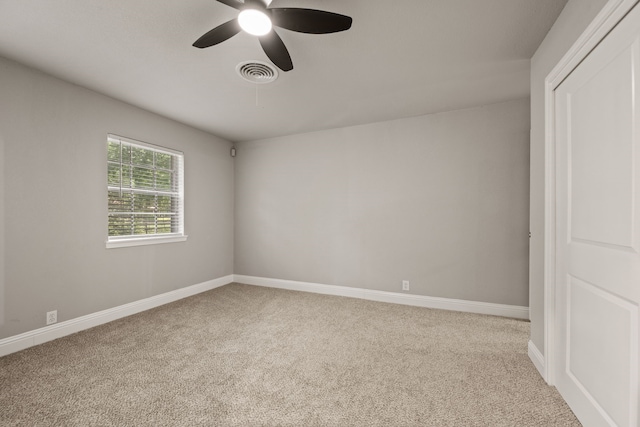 5120 Nadine Dr, Haltom City, TX 76117 - carpeted spare room featuring a ceiling fan and baseboards