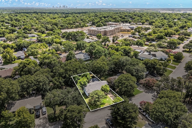 5120 Nadine Dr, Haltom City, TX 76117 - view of property location featuring property parcel outlined and a forest