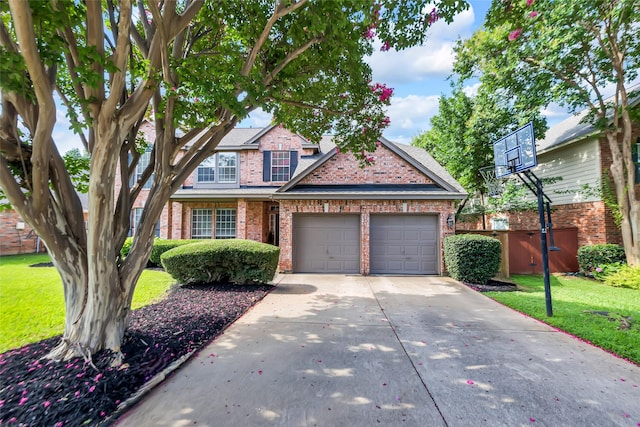 2807 Stonehurst Dr, Grapevine, TX 76051 - traditional-style home featuring brick siding, a garage, and concrete driveway