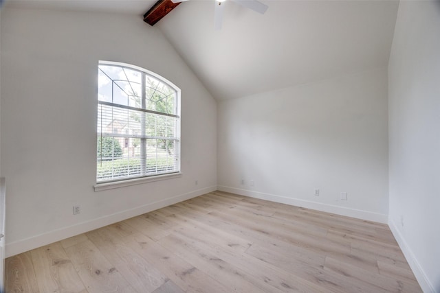 2308 Auburn Ct, Sherman, TX 75092 - empty room with light wood-style floors and a ceiling fan