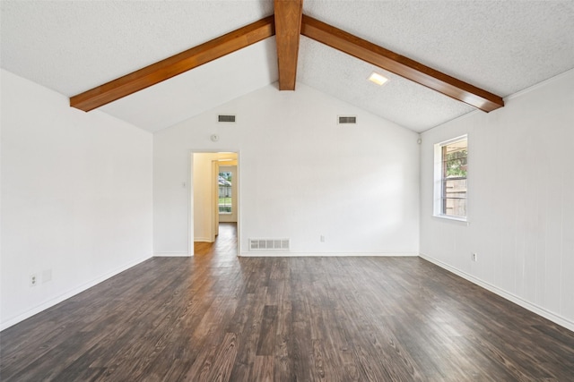 338 S Stewart Ave, Lancaster, TX 75146 - unfurnished living room with dark wood-style flooring and baseboards