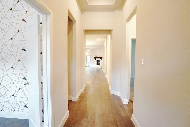 428 Gibbons Creek Trl, Mckinney, TX 75071 - hallway featuring wood finished floors