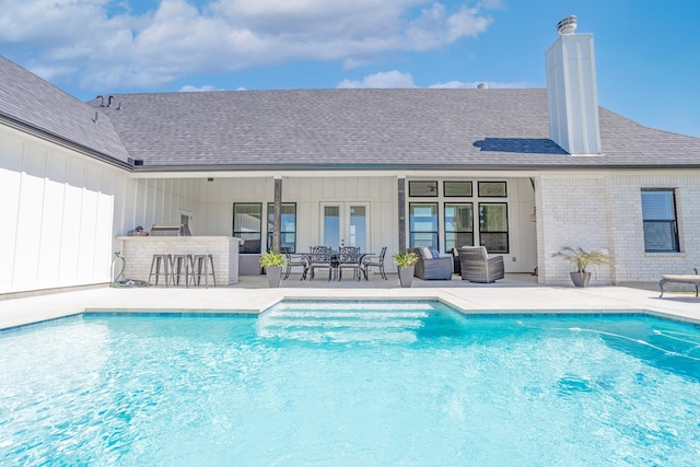 9209 Old Stoney Rd, Ponder, TX 76259 - outdoor pool featuring a patio area