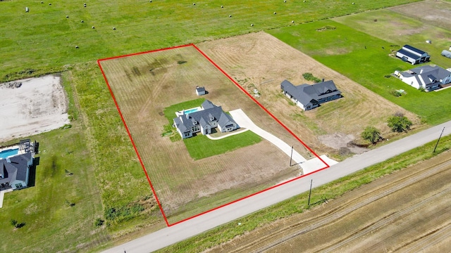 9209 Old Stoney Rd, Ponder, TX 76259 - view of rural area featuring property boundaries highlighted