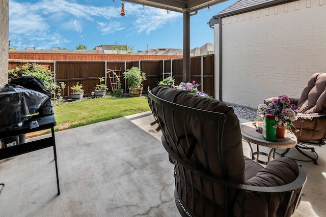5616 Traveller Dr, North Richland Hills, TX 76180 - fenced backyard featuring a patio area