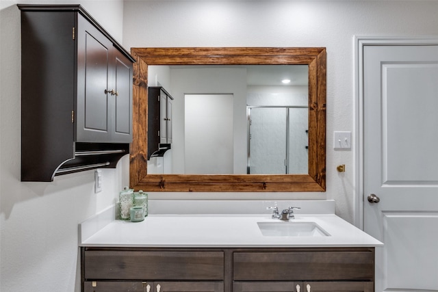 819 Twin Edge Dr, Royse City, TX 75189 - bathroom with vanity and a shower stall
