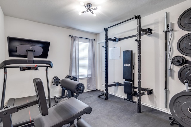 819 Twin Edge Dr, Royse City, TX 75189 - workout area featuring baseboards