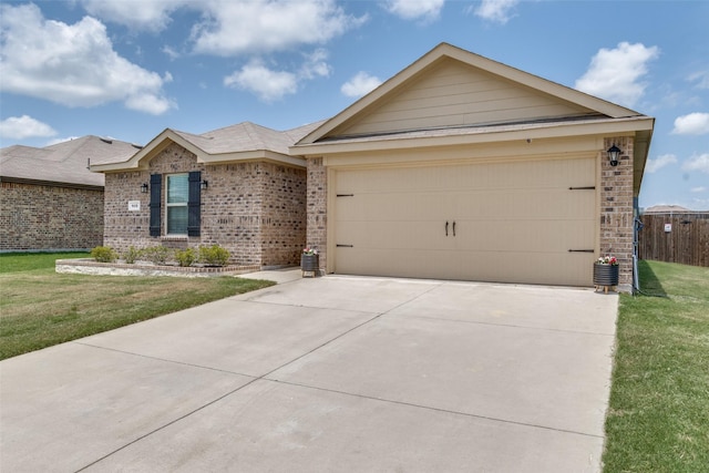 819 Twin Edge Dr, Royse City, TX 75189 - ranch-style home with brick siding, driveway, and an attached garage